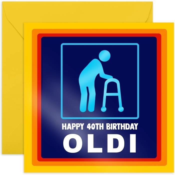Central 23 - Carte D'anniversaire Amusante Pour 30e Anniversaire Pour Femme – « Happy 30th Birthday Oldi » – Cadeau Hilarant Pour Sa Trentième – Épouse Sœur De 30 Ans
