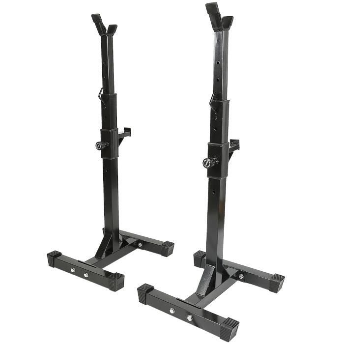 Support de Haltère Rack A Squat Réglable En Hauteur105-160cm - Repose ...