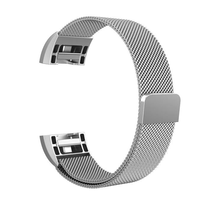 Aux femmes aux femmes bracelet de montre Fitbit Charge 2 argent