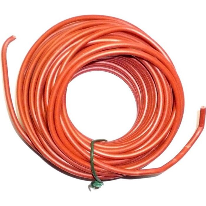 Fil Electrique Souple Rouge 1 5 Mm 10 Metres Achat Vente
