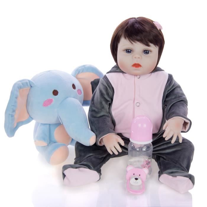 Dessin Anime Cosplay Elephant Reborn Bebe Poupee Fille 19 Pouces Impermeable A L Eau Pleine Silicone Vinyle Bebe Reborn Realiste Enf Cdiscount Jeux Jouets