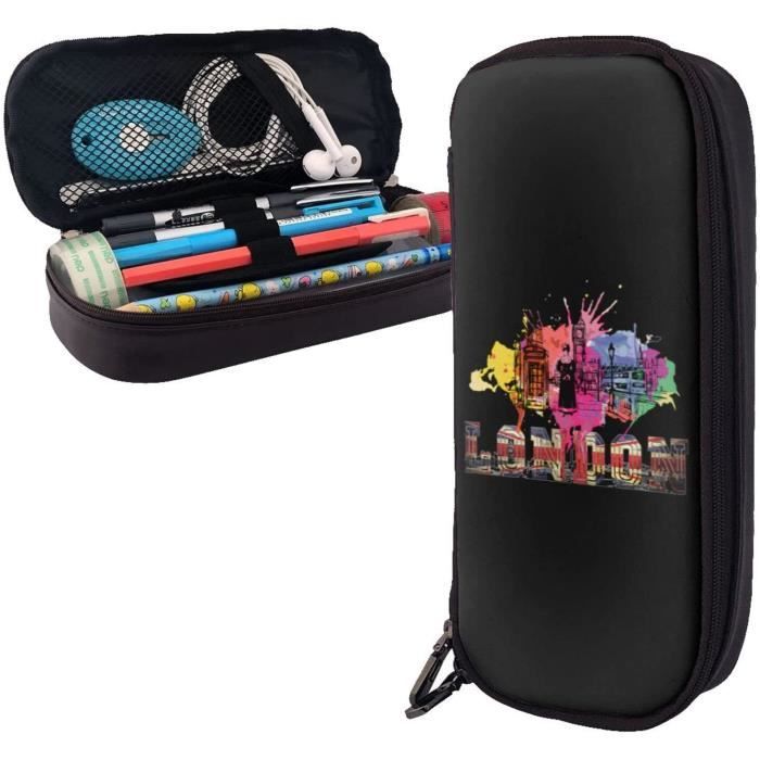 Trousse à Crayons Velours Côtelé Grande Capacité - 19x7x6 Cm - 8 Couleurs - Pour école, Maquillage, Rangement