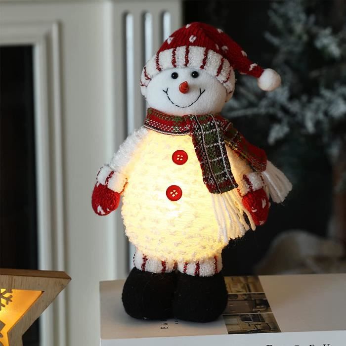 Père Noël 80 cm 50 LED Figure de Noël Usage extérieur Jardin
