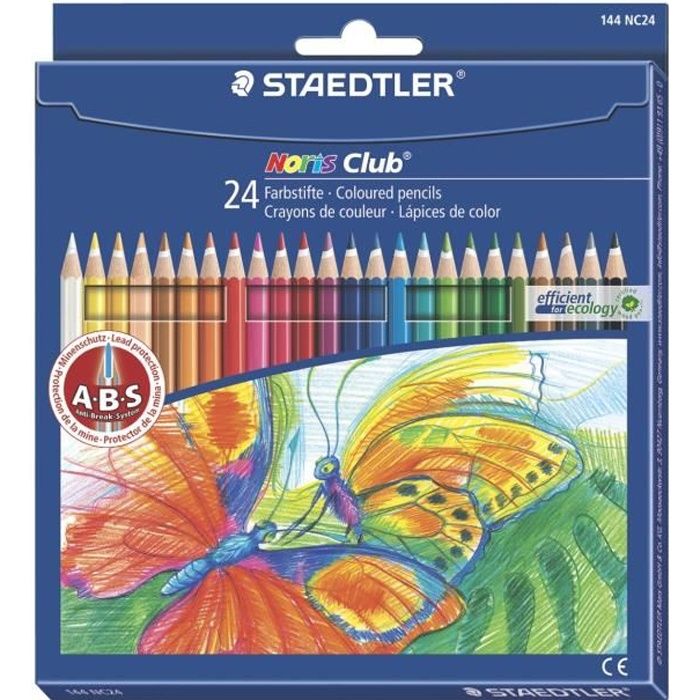 STAEDTLER 24 Crayons de Couleur Assortis