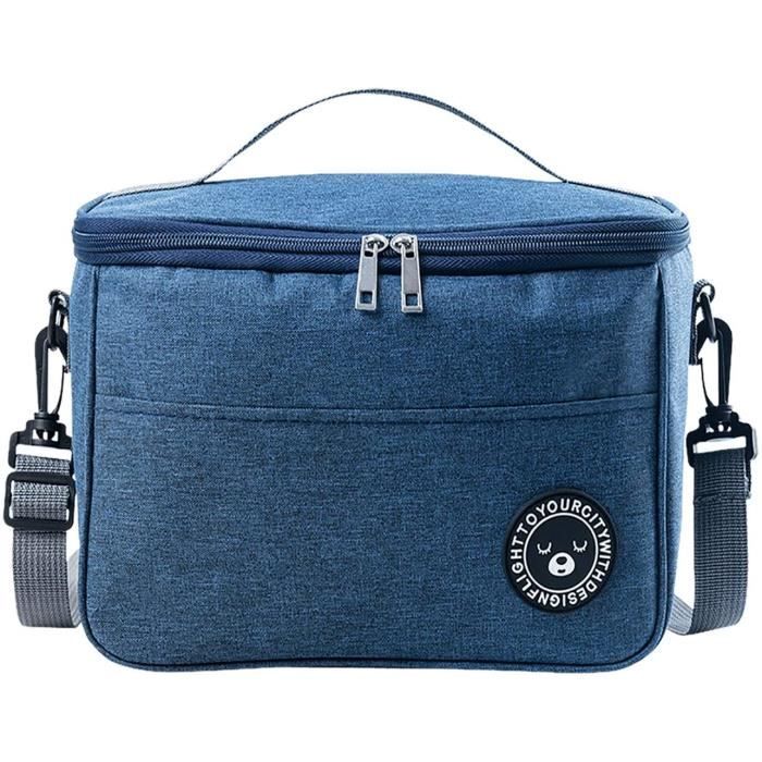 Sac Isotherme, Lunch Bag 10L, Sac à lunch isolé Sac-Glacière Cooler Bag Sac  de Repas pour Déjeuner/Travail/Ecole/Plage/Pique-Nique - Cdiscount Maison