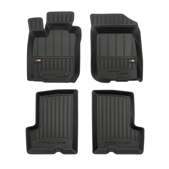 Tapis De Sol Caoutchouc Frogum Pour Mercedes Vito II / Viano W639 (2003-2014) - Lot De 3 Pièces