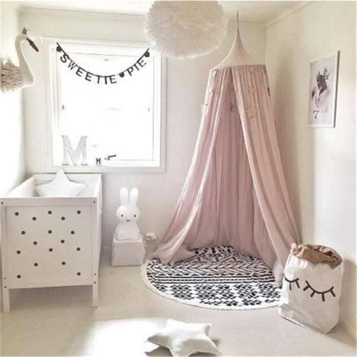 Mosstiquaire ciel de lit, De Bébé et Les Adulte Filles Princesse Jouer Tente Enfant Chambre Décoration Hauteur 220cm