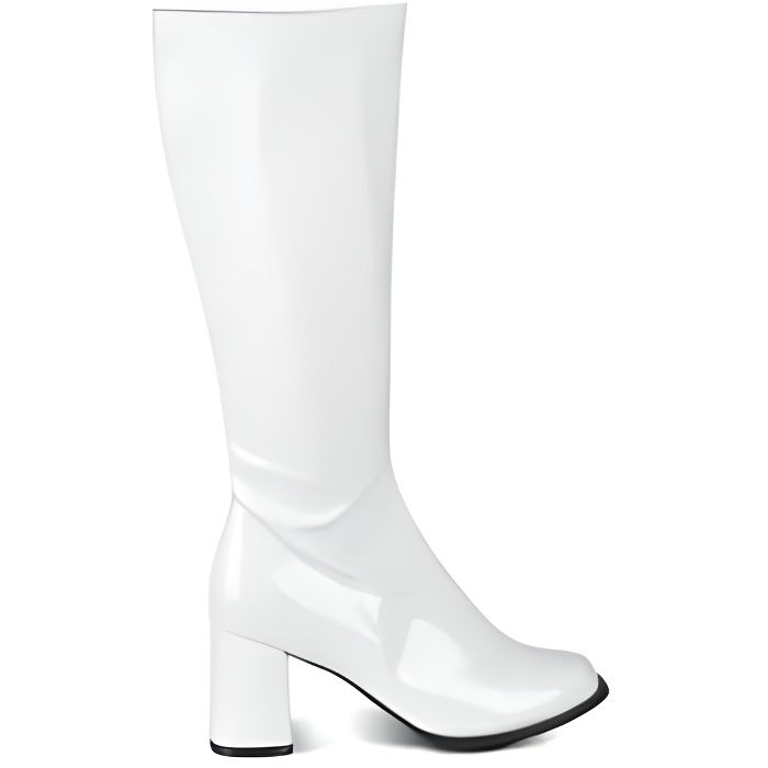 Bottes blanches vernies femme