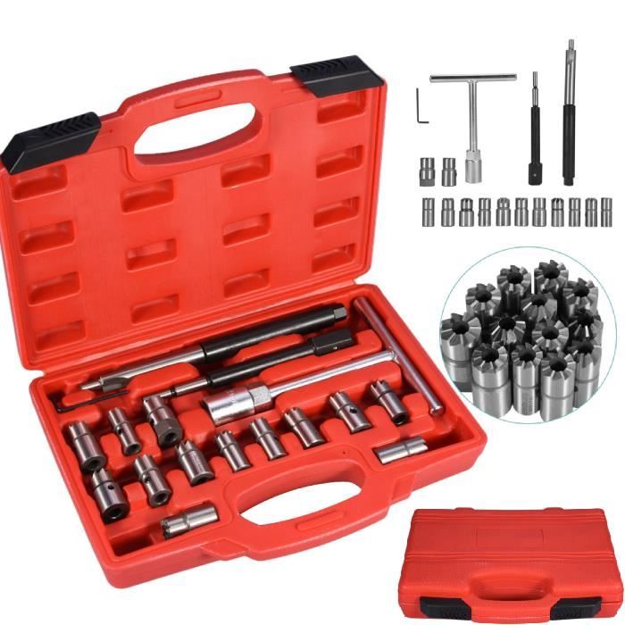 amplitude Cosmic To contaminate Outils 17Pcs Outil Nettoyage d'Injecteur Clé Hexagonale Universelle Marteau  Coulissant Extracteur d'Injecteur Diesel -PAI - Cdiscount Auto