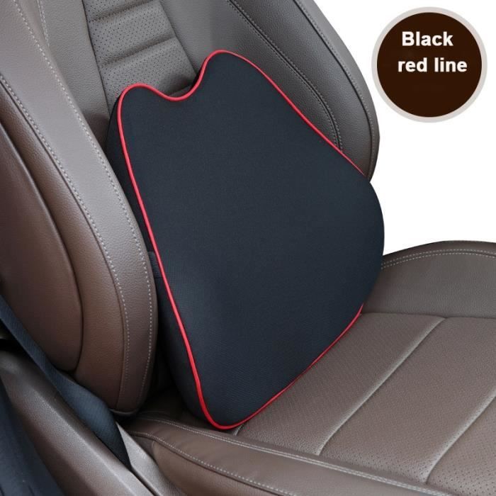Soulagement de la douleur lombaire Oreiller de soutien dorsal ergonomique en mousse à mémoire de forme respirante pour siège d'auto Chaise de bureau lit | FR
