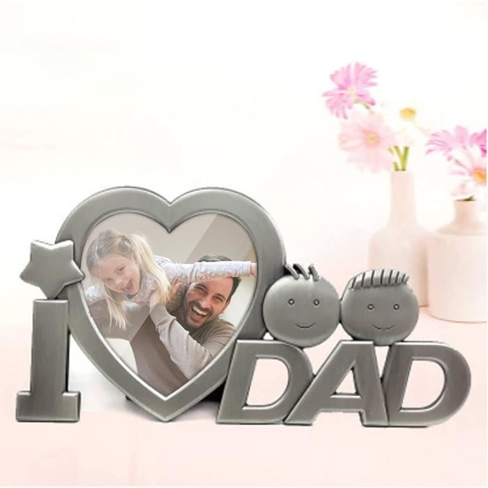 Cadre photo « ich liebe papa » - cadeau d'anniversaire pour papa -  Cdiscount Maison