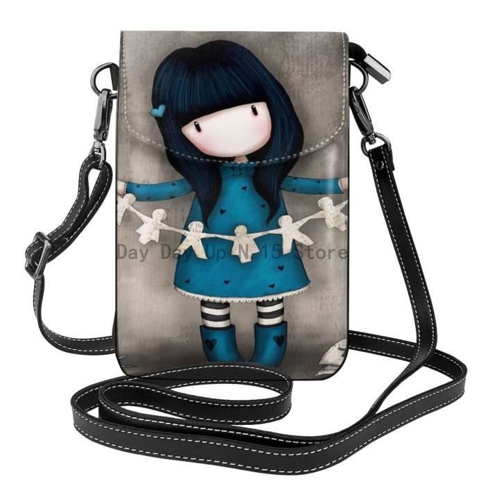 Santoro Gorjuss Sac main en cuir pour t l phone portable pour
