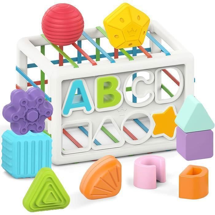 Jouet Montessori pour Bébés (13 pcs),Jeux Montessori Cubes de  Motricité,Trieur de Forme Jouet Bebe,Jeux Montessori,Jeu de Motricité -  Cdiscount Jeux - Jouets