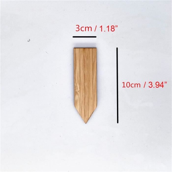 25 Étiquettes De Jardin En Bois En T - Marqueurs Réutilisables Pour Plantes, Avec Stylo