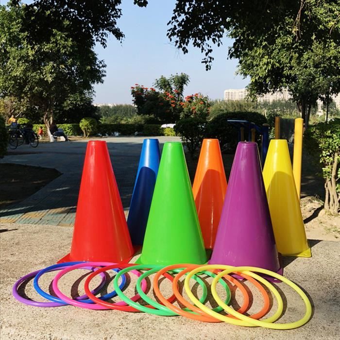 Multicolore Jeu de lancer d'anneaux en plein air pour enfants