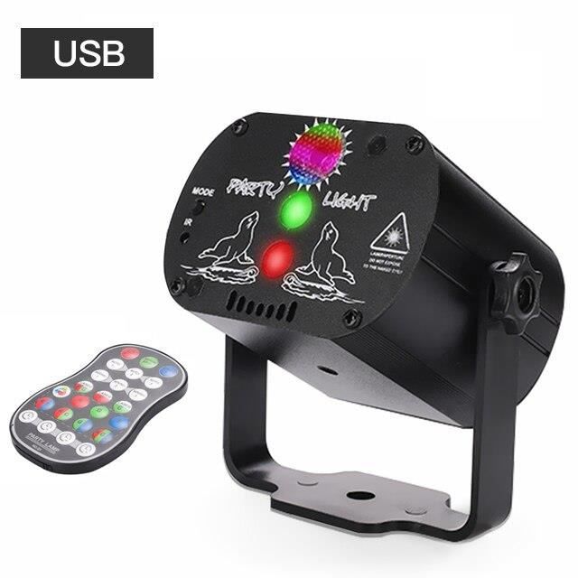 Lumière Disco Mini USB stroboscope effet d39éclairage de scène commande