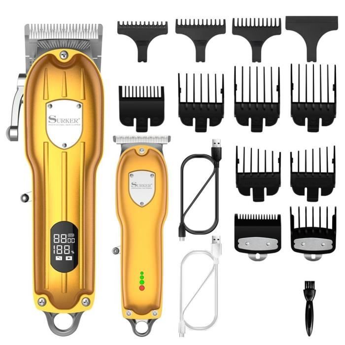 Tondeuse à Barbe/ Rasoir Électrique SURKER RFC5618 - Sans Fil - Neuf (Emballage Abîmé, Jamais Utilisé)