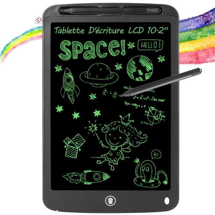 Tablette d'écriture LCD colorée, Planche à Dessin de 12 Pouces pour
