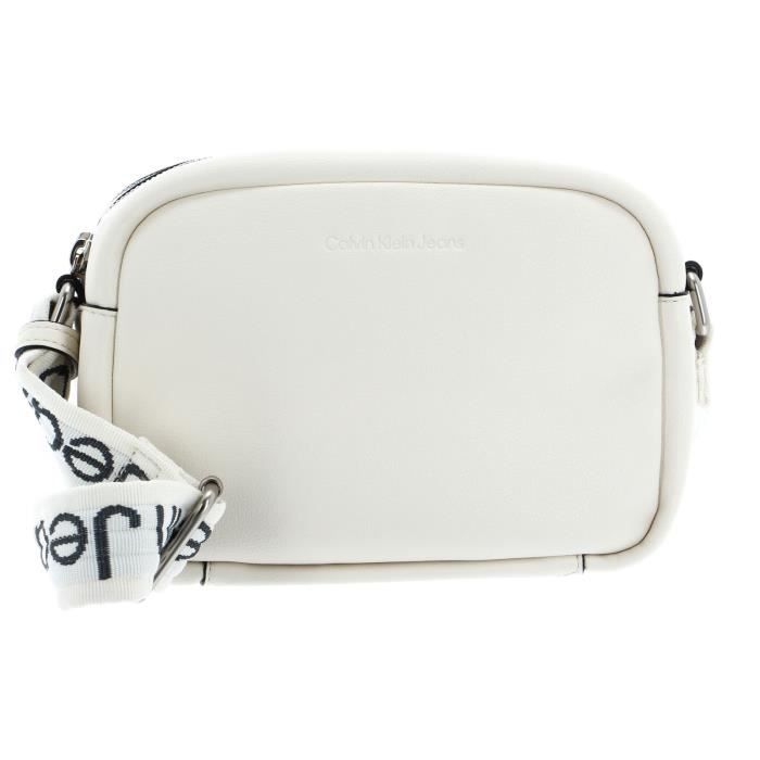 Calvin Klein CKJ Ultra Light Double Zip Camera Bag Warm White [155204] -  sac à épaule bandoulière sacoche Blanc - Cdiscount Bagagerie - Maroquinerie
