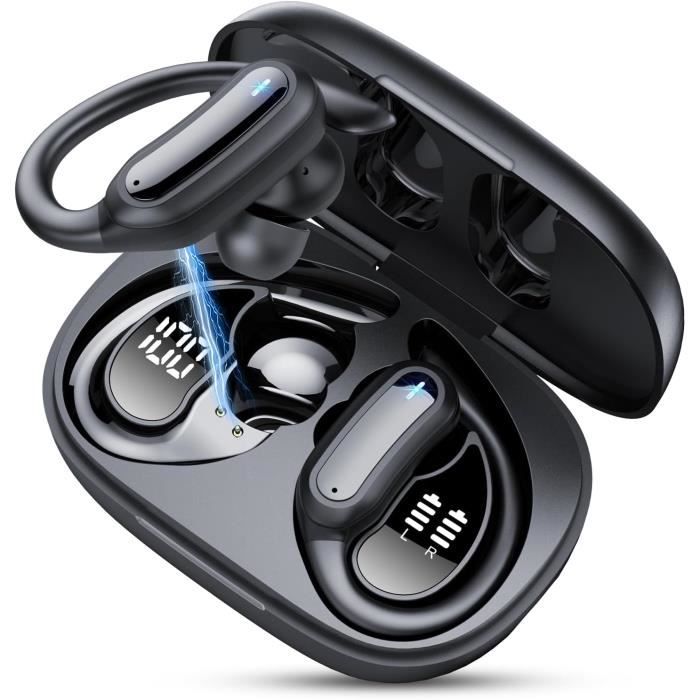 Écouteurs Sport Bluetooth Avizar Q10-BK - Sans Fil Avec Micro - Noir - Neuf
