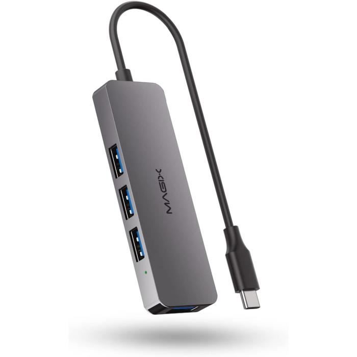 Adaptateur USB C Mâle Vers USB 3.0 Femelle - Vitesse 5 Gbit/s, Support OTG - Pour Ordinateurs Portables, Smartphones - 10