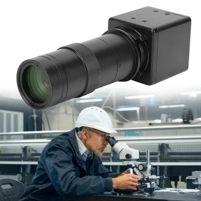 Caméra de Microscope Industriel CCD 8X-100X Objectif à Monture C