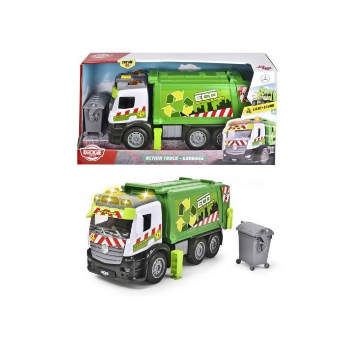 Camion d'action - garage - Mercedes - Dickie Toys - Jouet pour adulte - Vert