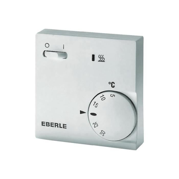 Thermostat EBERLE RTR-E6202 - Blanc - Electrique - Programmable - Haute précision et technique fiable