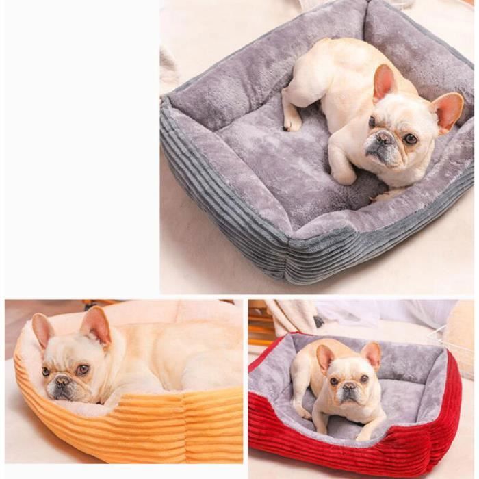 Gris S(50*38*15)cm Canapé Super Doux Lits Pour Chiens Fond Imperméable Doux Polaire Maison lh1020sddogmat54f