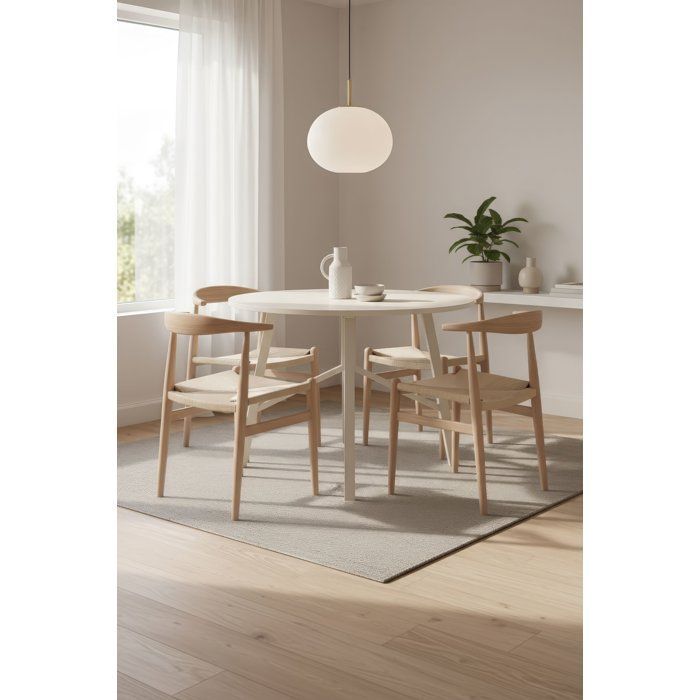 Table à manger ELURU Ronde 4 personnes Ø100 x 76 cm