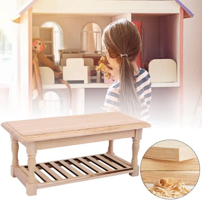 Mini Salle De Bain 1:12 En Bois Pour Maison De Poupée – Mobilier De Douche Réaliste, Jouet éducatif, Cadeau Anniversaire Ou Noël Pour Enfant