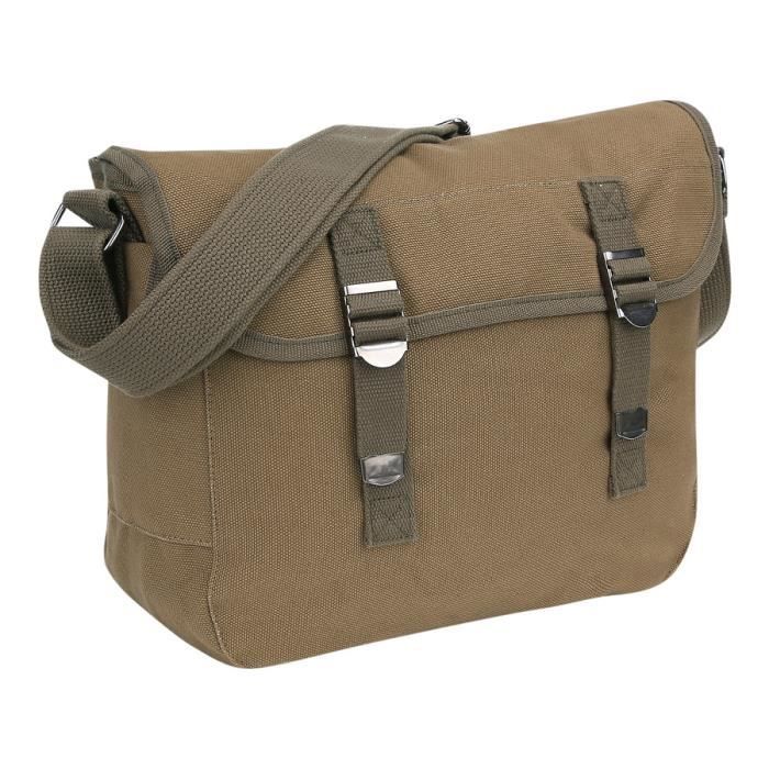 Sac à bandoulière pour femme, sac à main en nylon multi-poches imperméable, bandoulière réglable pour adolescentes et femmes, noir