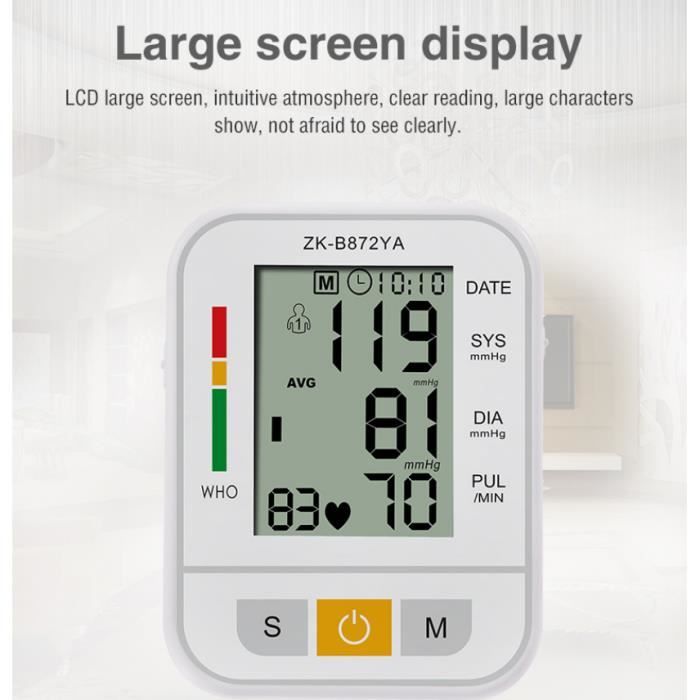 Tensiomètre Electronique Bras, Appareil à Tension avec écran LCD Mesure Tension  Artérielle - Cdiscount Santé - Mieux vivre