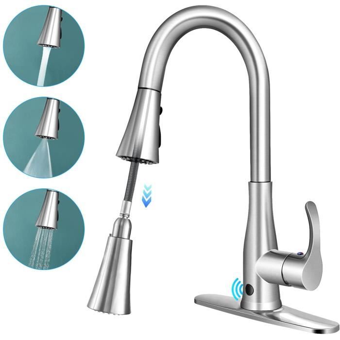 GOPLUS Robinet de Cuisine Sans Contact avec Capteur Monocomm