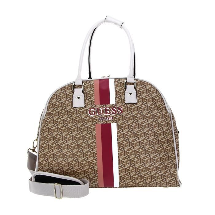 GUESS Wilder Deluxe Shopper Tote Taupe Logo 216835 sac
