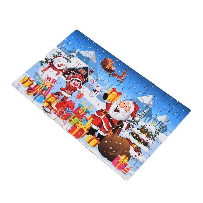 HURRISE Puzzle Noël Enfant Joyeux 60 pièces Cadeau Noël