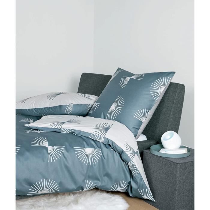 Parure De Lit Bierbaum - 200x200cm + 2 Taies 80x80cm - Coton Mako Satiné - Multicolore