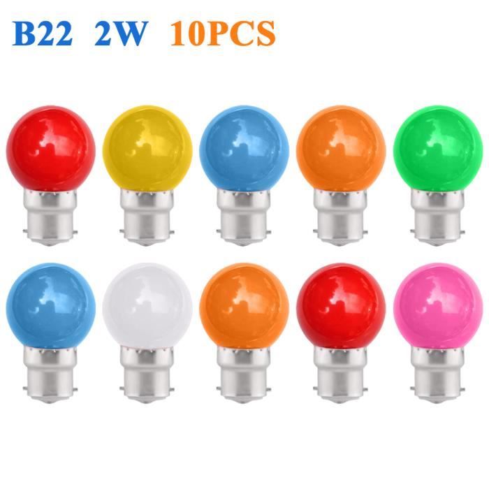 15 W 5 x 15 W couleur Ampoule Balle Forme BC CAP JAUNE 