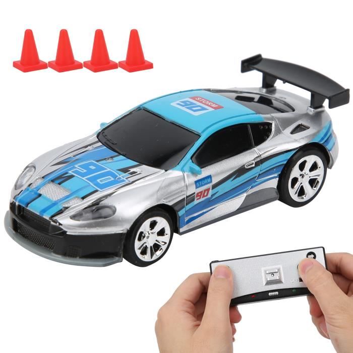 Mini voiture radiocommandée avec boîte de conserve Induction de puissance  Modèle de jouet enfant double mode (argent)