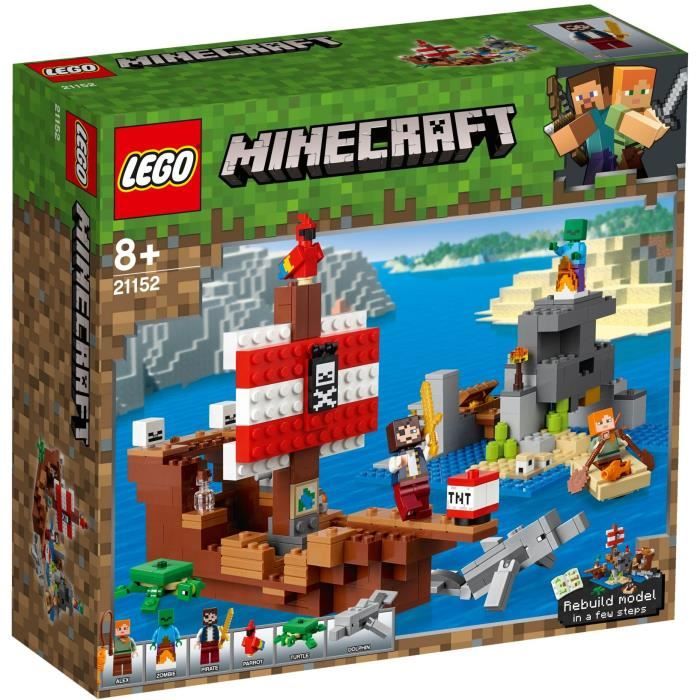 Lego minecraft l aventure du bateau pirate