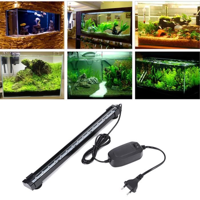 Meilleurs prix pour Minifinker Barre Lumineuse À Bulles Multifonctionnelle Colorée À Led Pour Bande De Poissons D'Aquarium 100-240V Eu (Db-40)