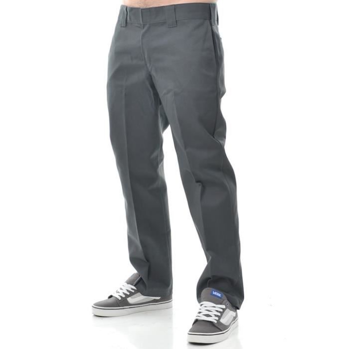 Pantalon Dickies Slim Straight Work Charcoal Gris