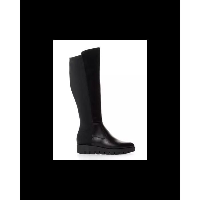 Femmes Talon Haut Bottes hautes lacets Boucle Lacets Bottes Cavalières Pointure