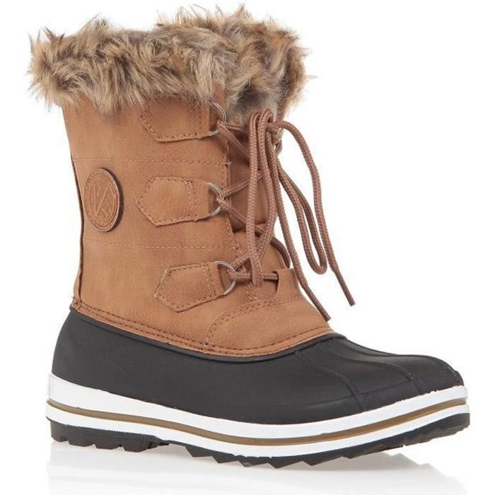 kimberfeel bottes après-ski adriana - femme - beige