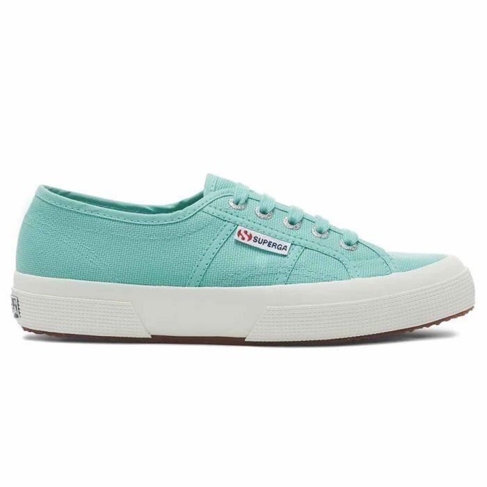Superga Baskets Superga 2750-Cotu Classic - Vert - Homme - Lacets - Plat - Canvas