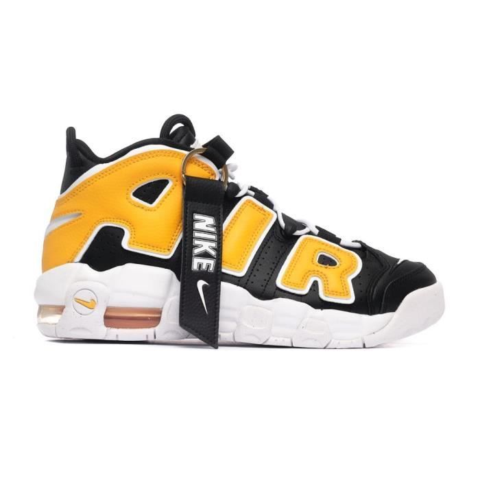 Chaussures Nike Air More Uptempo Femme Cuir Noir Noir Cdiscount Chaussures