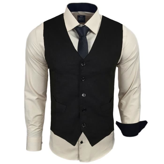Gilet chemise homme clearance
