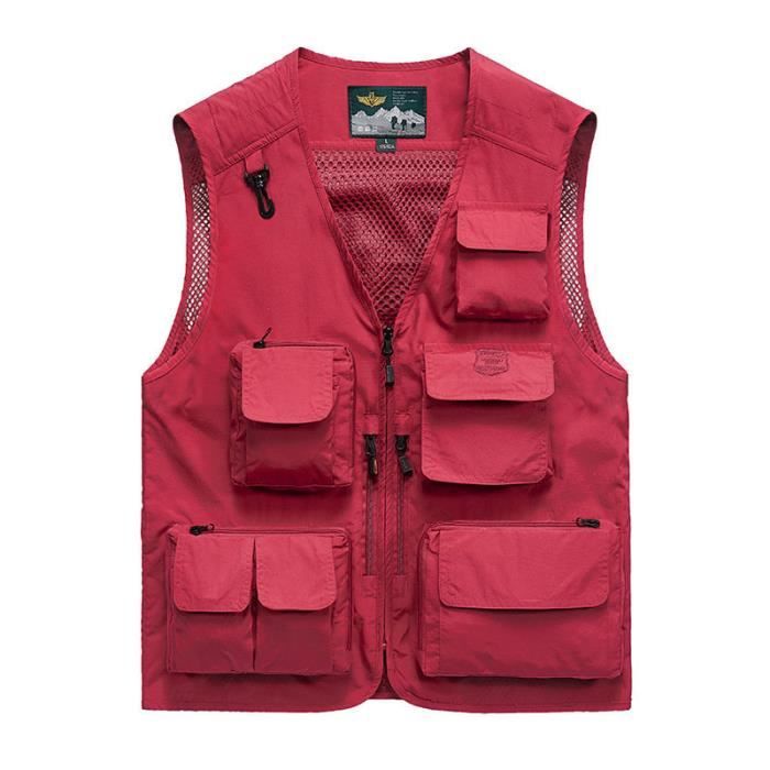 Gilet de P che Photographie Multipoches Homme Exterieur Veste Sans