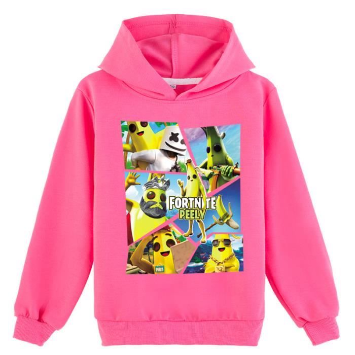Sweat a Capuche Fortnite Enfant Sweatshirt Hoodie Automne Manche Longue Garcon Fille Casual Pull Unisex Rouge Cdiscount Pret a Porter