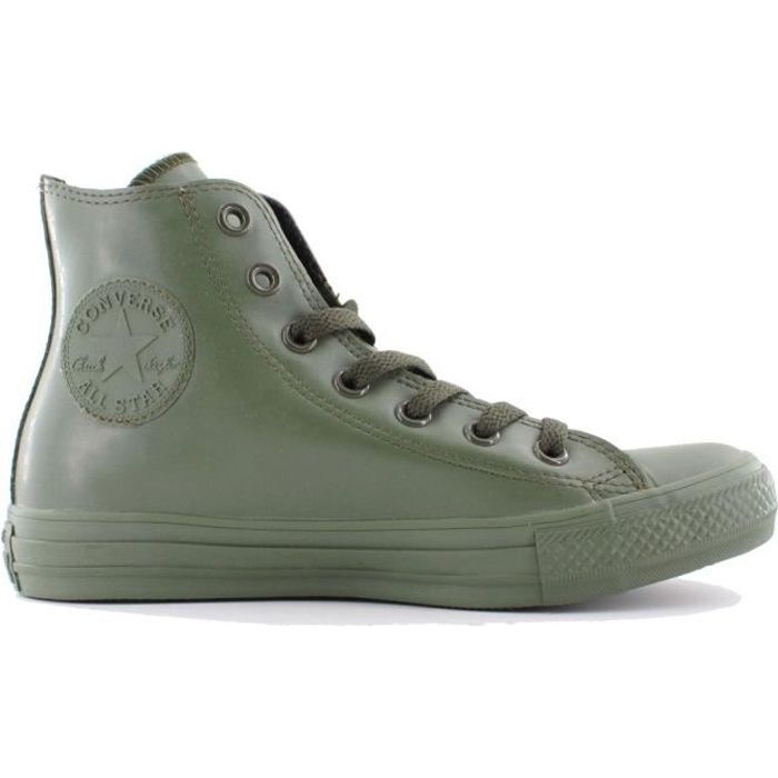 converse cuir vert